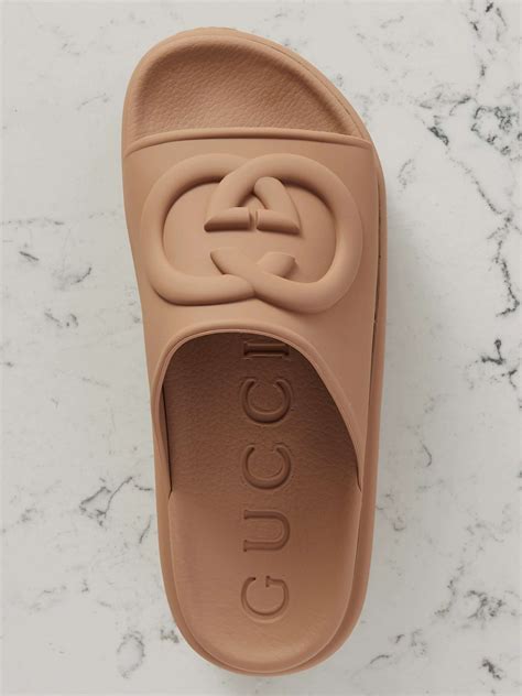 gucci rubber slide sandals dupe|gucci rubber platform slide sandals.